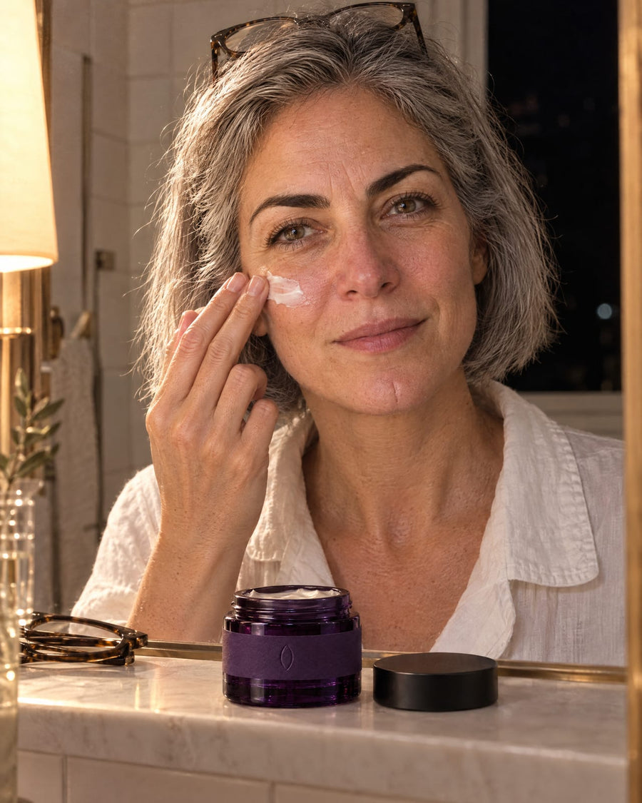 The Night Cream in use