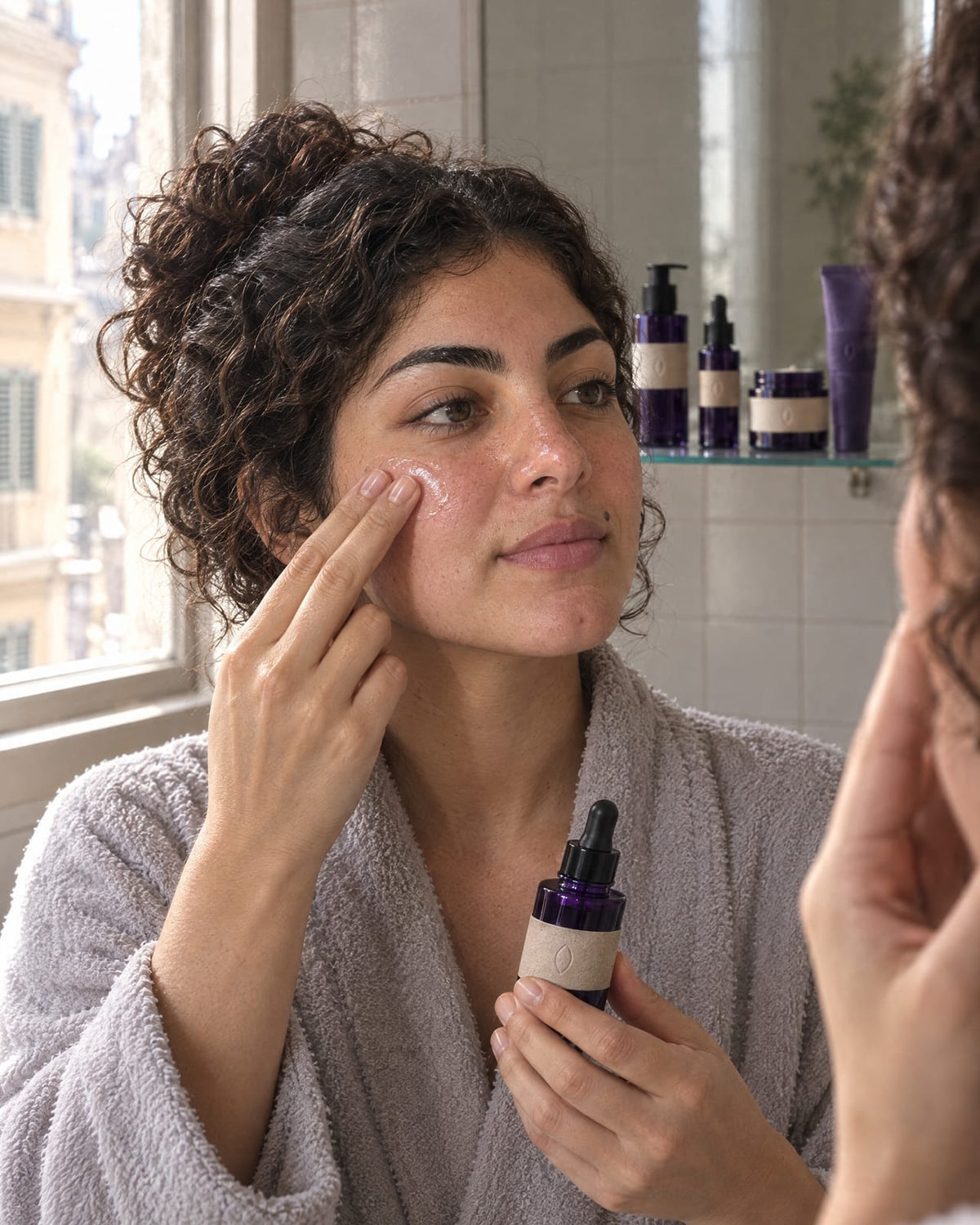The Serum in use